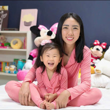 Load image into Gallery viewer, Kid's Blush Beauty Pink Double-Breasted Pajama Set